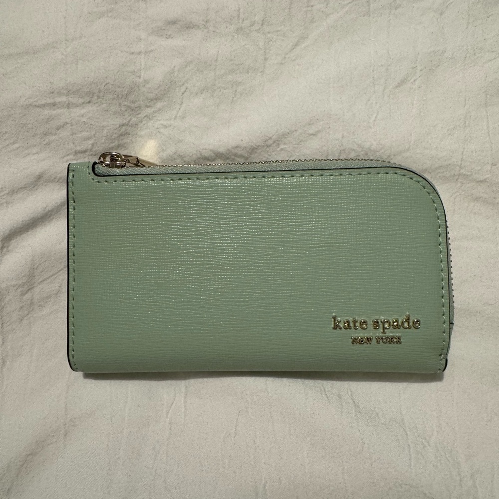 Kate Spade Mint Green Zip Wallet